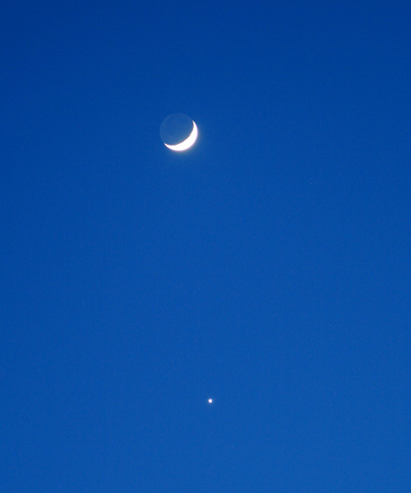 Mond und Venus