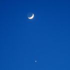 Mond und Venus