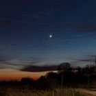 Mond und Venus am Abend