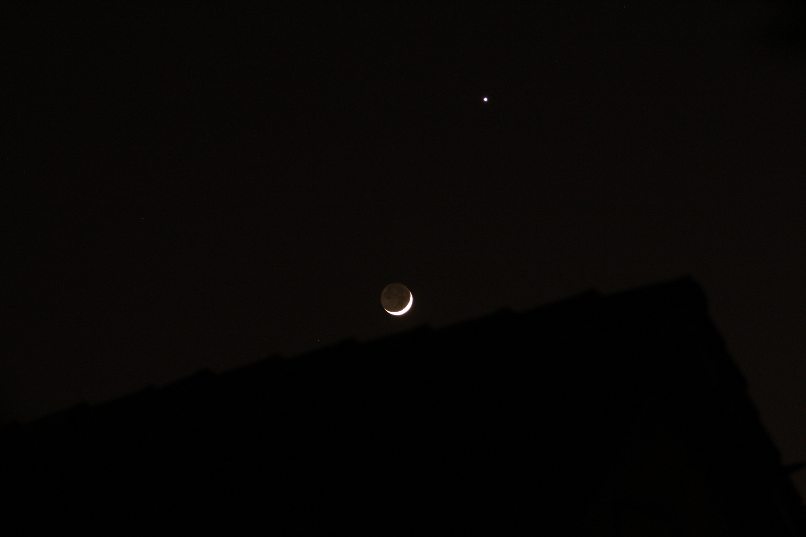 Mond und Venus