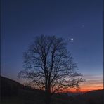 Mond und Venus