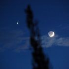 Mond und Venus