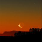 Mond und Venus Landung in SA auf Tafelberg