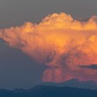 Mond und Wolken