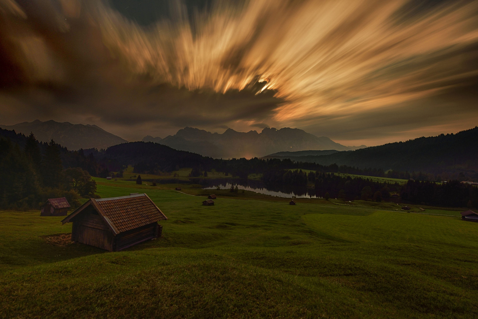 Mondansicht am Geroldsee