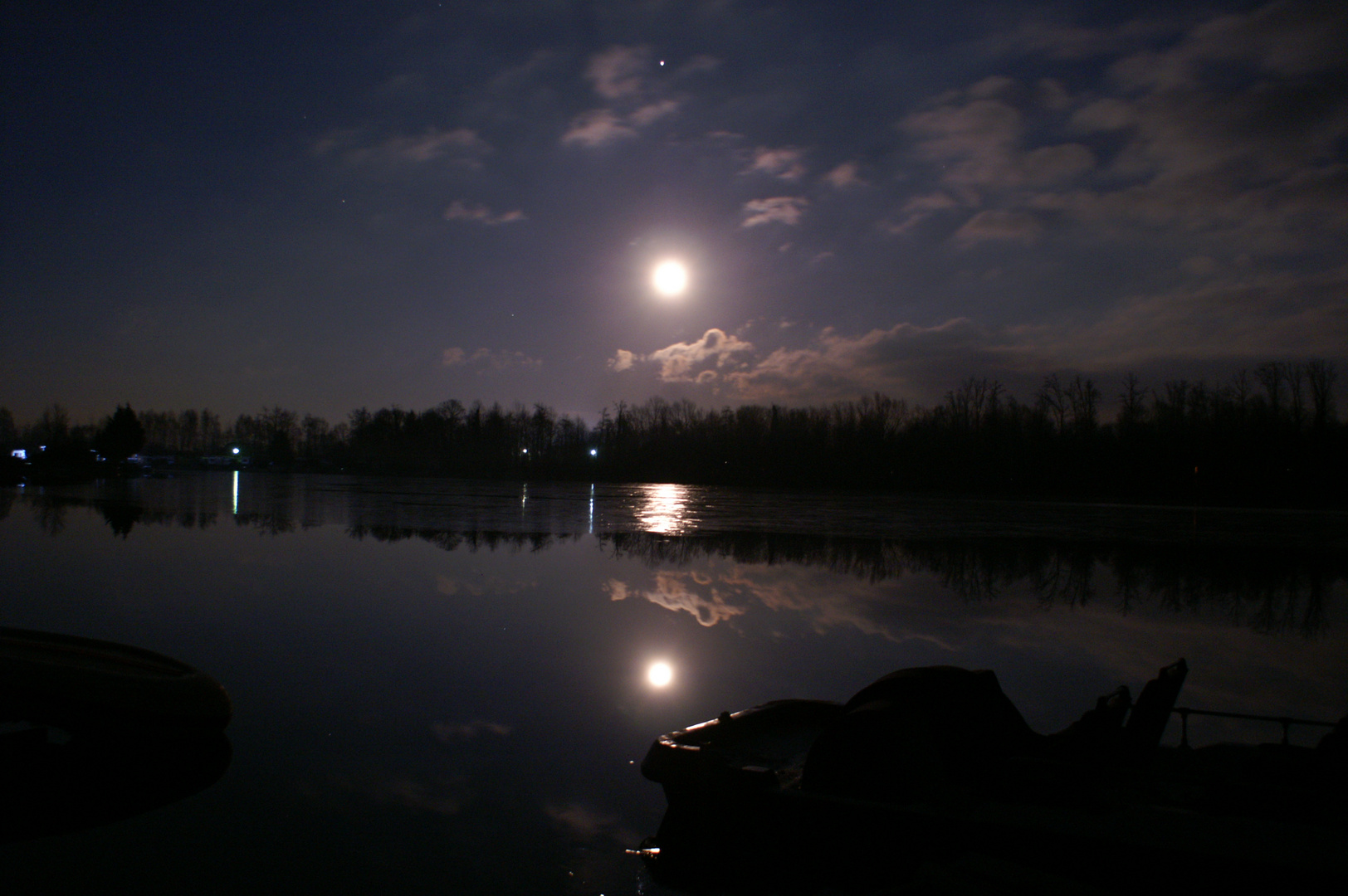 Mondaufgang am Baggersee