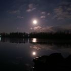 Mondaufgang am Baggersee