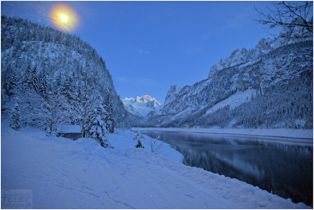 Mondaufgang am Gosausee