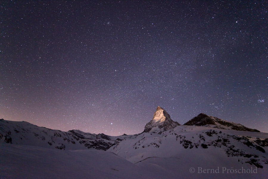 Mondaufgang am Matterhorn