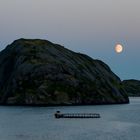 Mondaufgang am Nußfjord, Lofoten