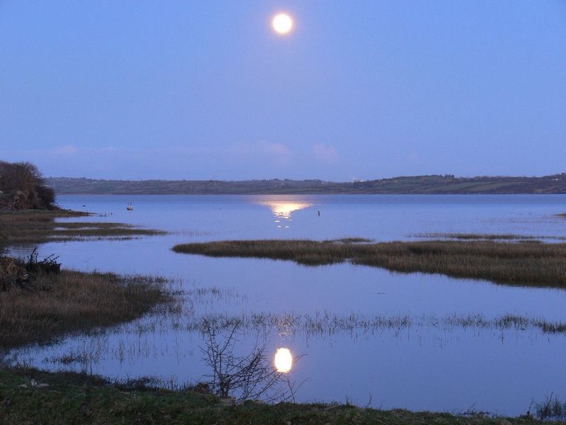 Mondaufgang am Shannon Estuary