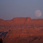 Mondaufgang am Wadi Rum