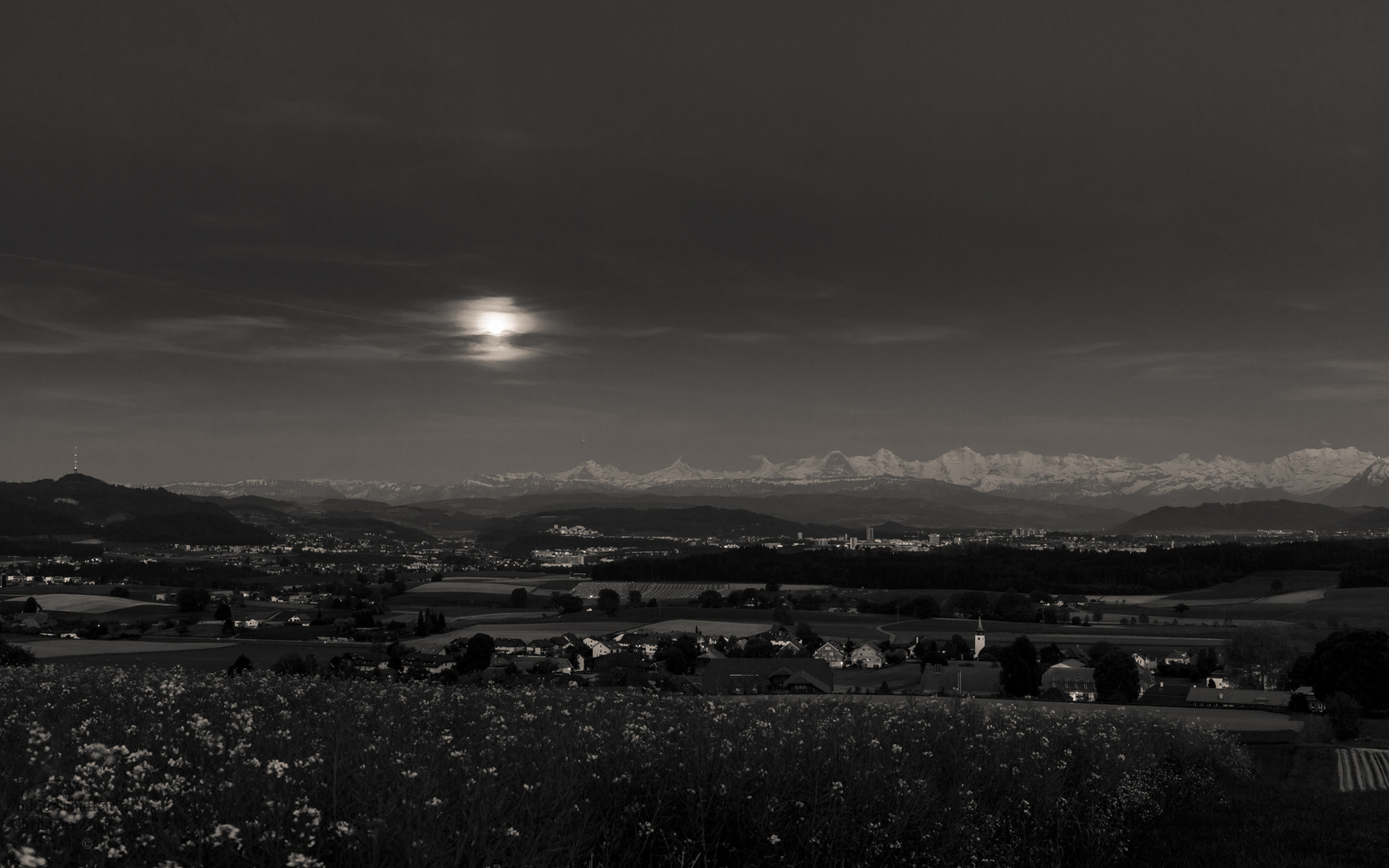 Mondaufgang, Bern, Schweiz