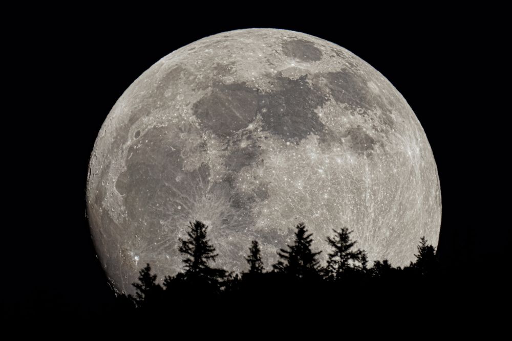 Mondaufgang Foto & Bild  astrofotografie, mondaufnahmen, himmel 