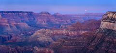 Mondaufgang, Grand Canyon, Arizona, USA