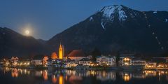 Mondaufgang im Malerwinkel am Tegernsee