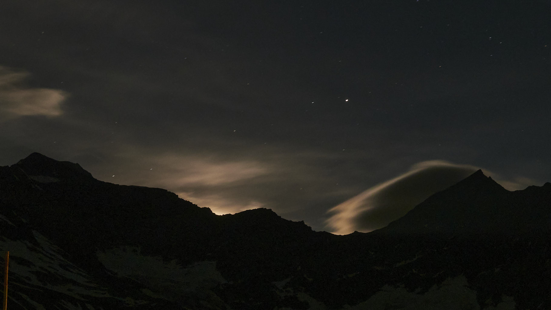 Mondaufgang in den Hohen Tauern