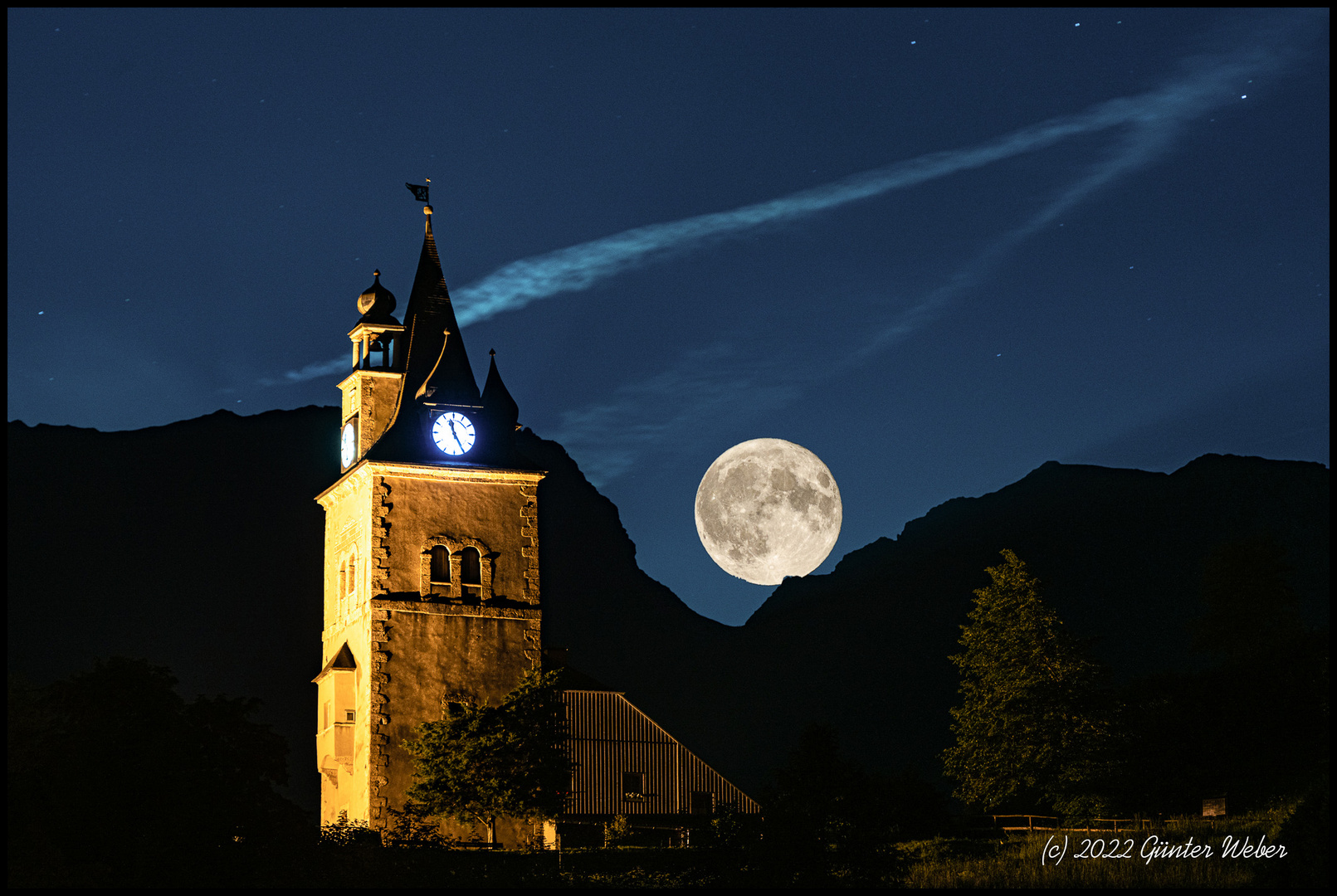 Mondaufgang in der "Großen Scharte"; Eisenerzer Alpen