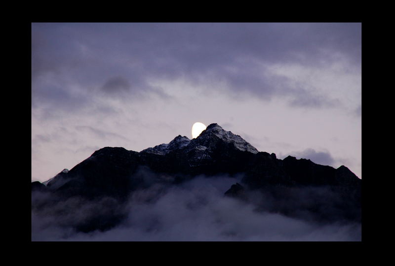 Mondaufgang in der Schweiz