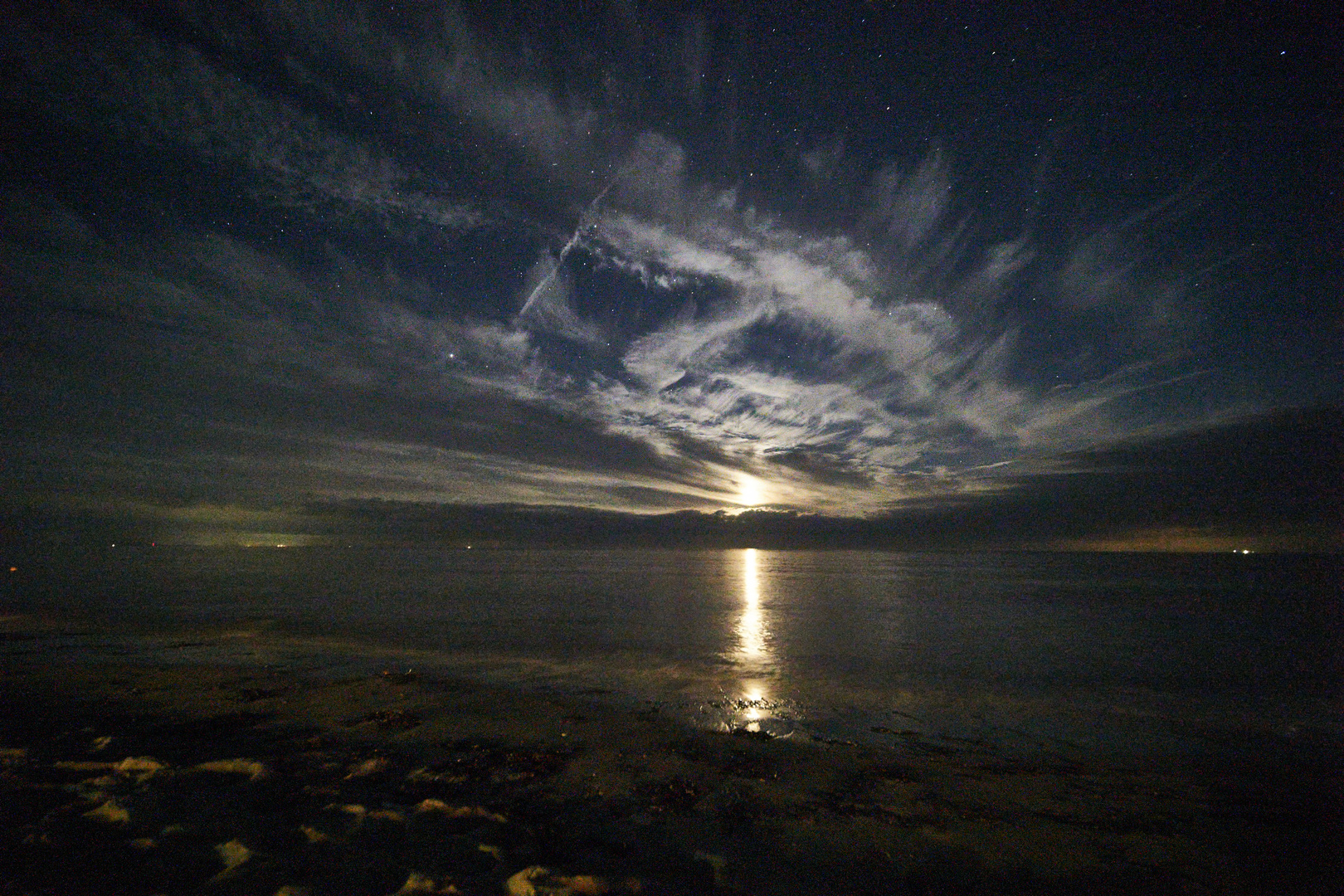 Mondaufgang Ostsee 