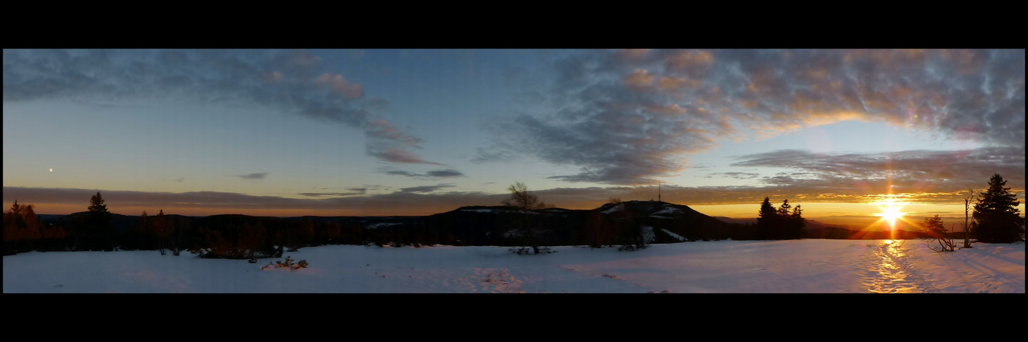 Mondaufgang - Sonnenuntergang Hochkopf