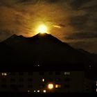 Mondaufgang über dem Bänzlauistock im Haslital im Berner-Oberland