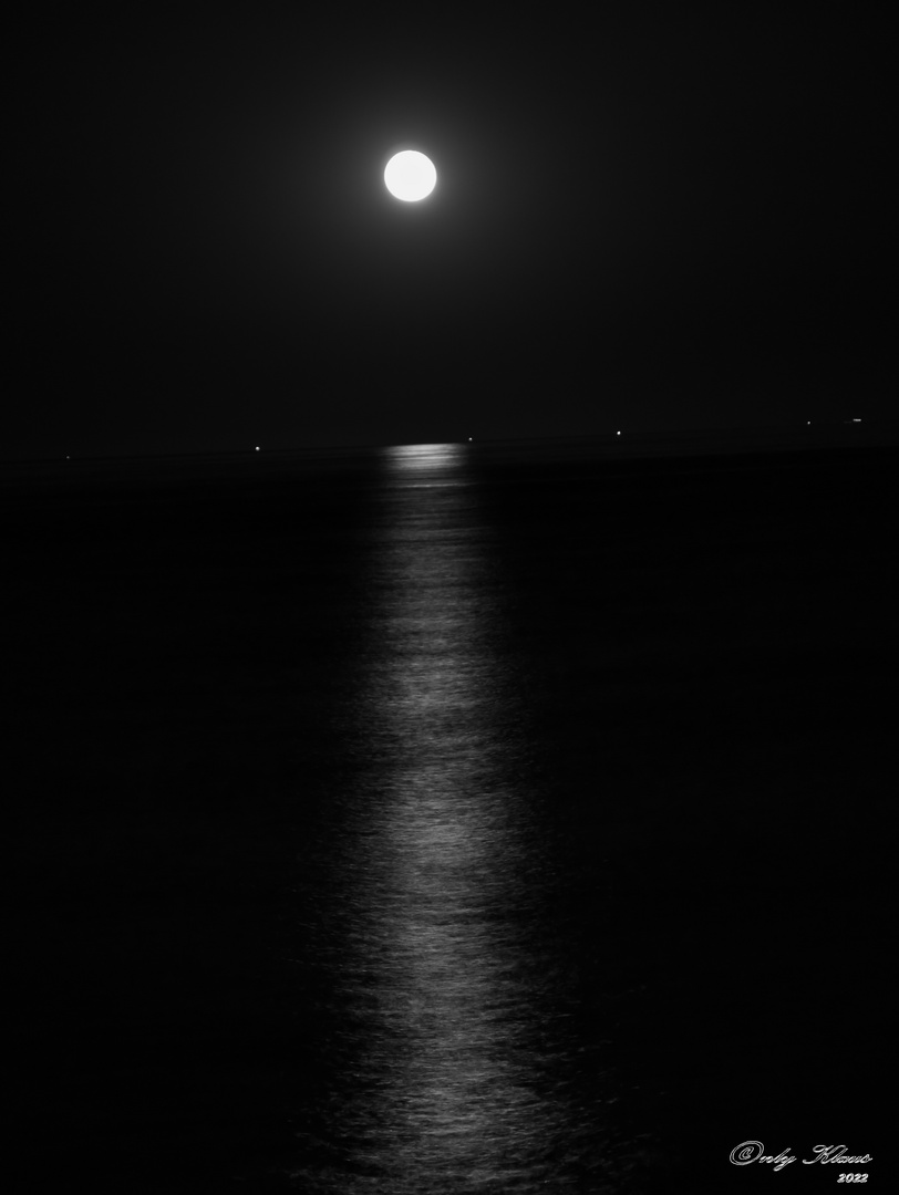 Mondaufgang über dem Golf von Roses SW