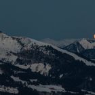 Mondaufgang über dem Schmittenstein (Salzburg)