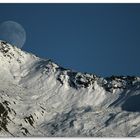 Mondaufgang über der Ahornspitze