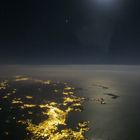 Mondaufgang über der Côte d'Azur