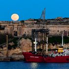 Mondaufgang über La Valletta