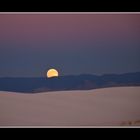 Mondaufgang ueber White Sands