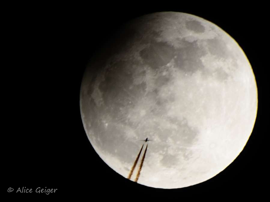 Mondfinsternis 2013 und der Mann im Mond