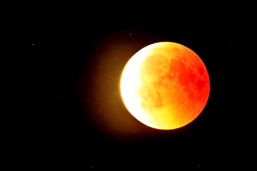 Mondfinsternis 2018 [2] Foto & Bild | fotos, rot, nacht Bilder auf