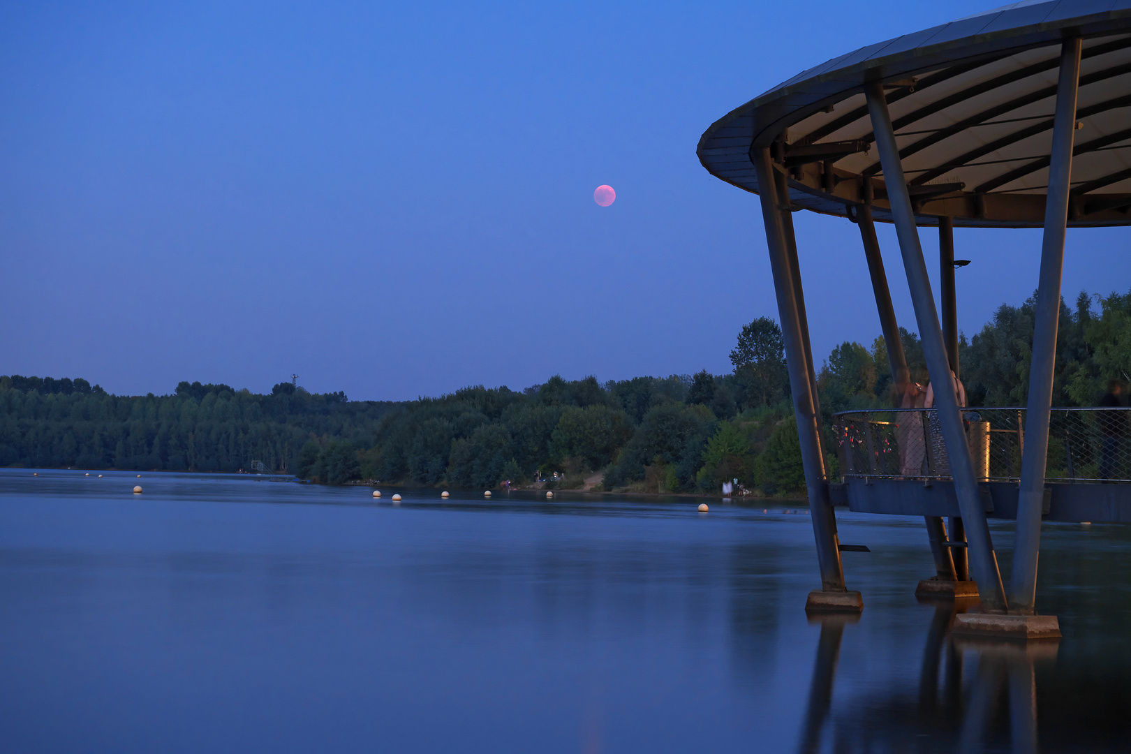 Mondfinsternis am Blausteinsee