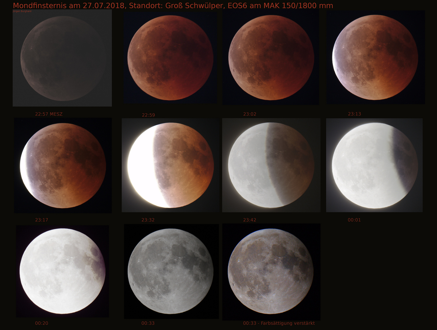 Mondfinsternis bei Groß Schwülper