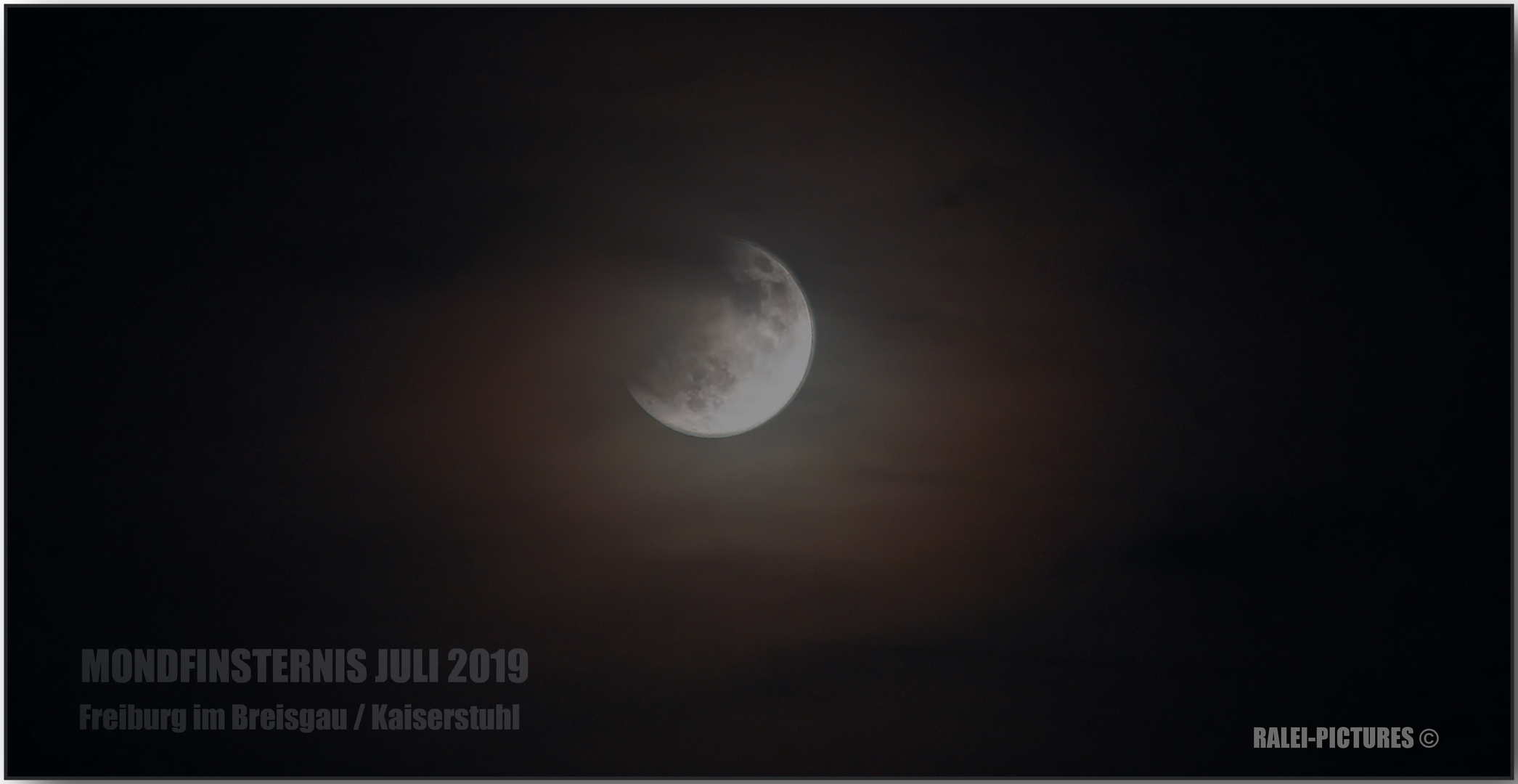 Mondfinsternis Freiburg im Breisgau -Juli 2019  