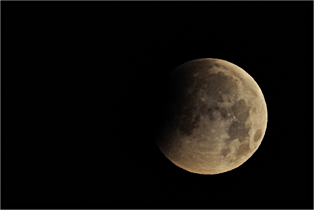 Mondfinsternis im Morgengrauen