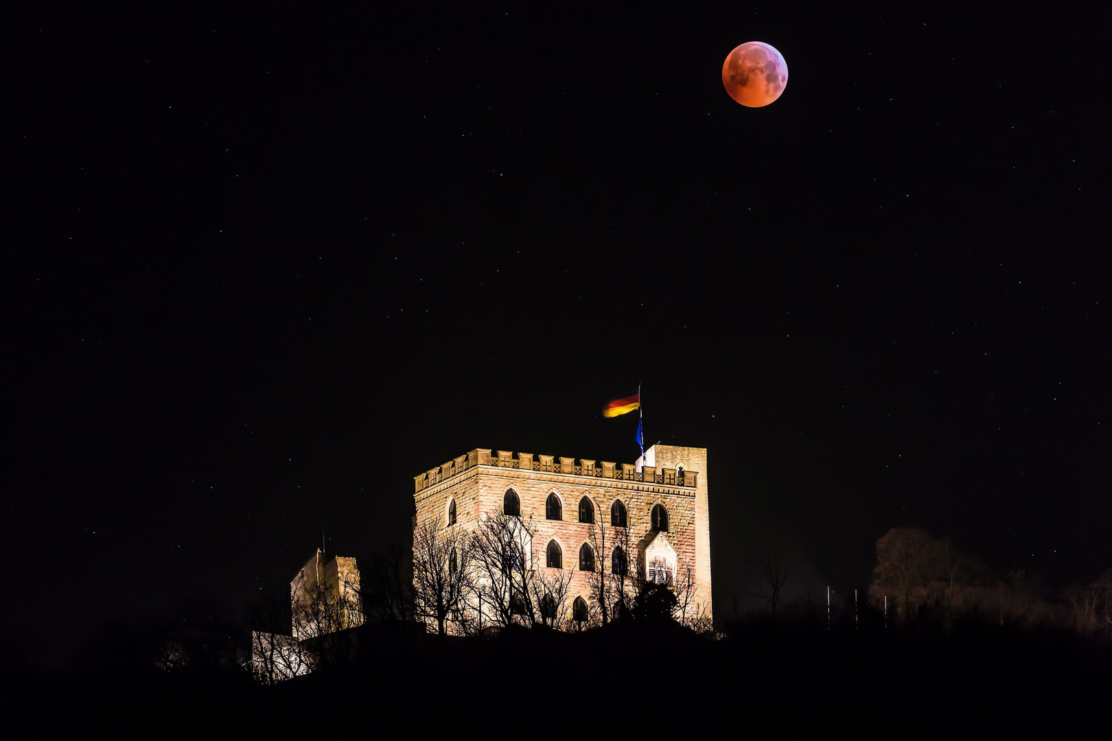 Mondfinsternis in der Pfalz