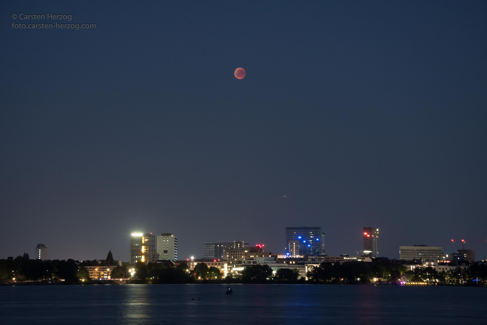 Mondfinsternis in Hamburg