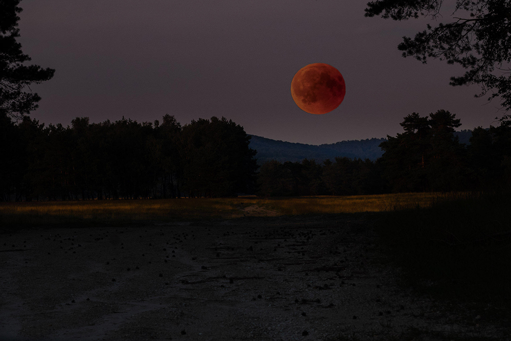 Mondfinsternis mit Blutmond am 27.07.2018