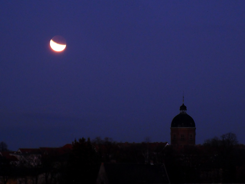 Mondfinsternis über Bernburg
