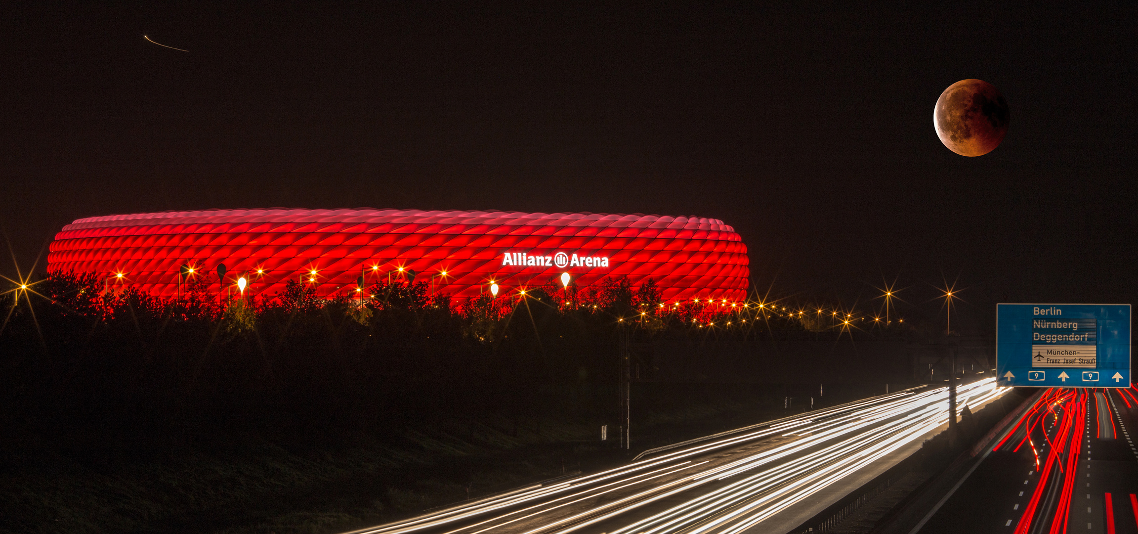 Mondfinsternis über dem FC Bayern