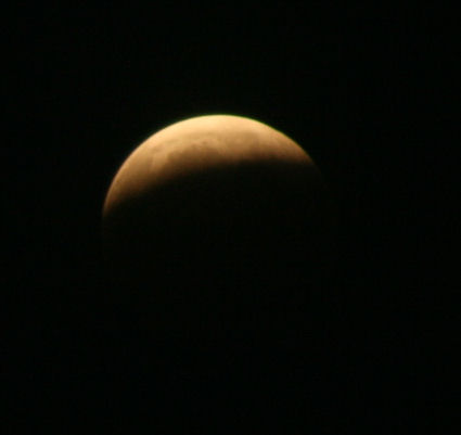 Mondfinsternis über Stuttgart am 16.08.2008...