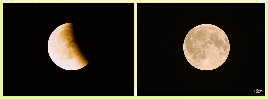 Mondfinsternis und Vollmond am 07.09.2025