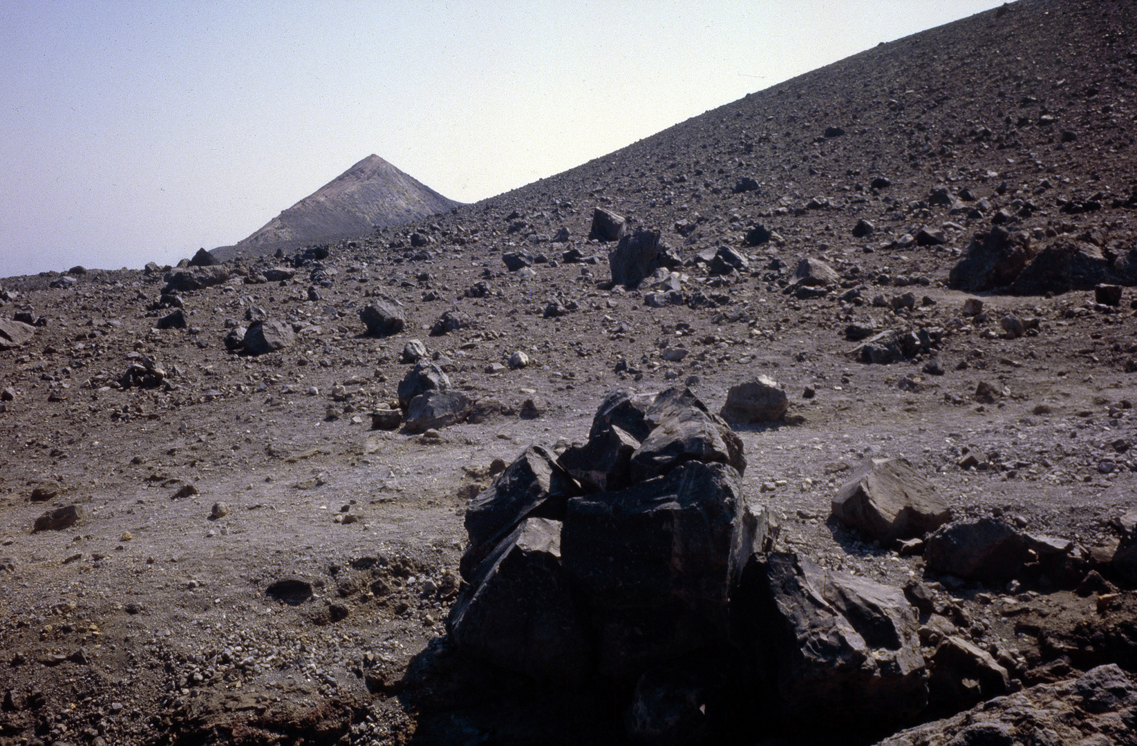 "Mondlandschaft" auf dem Vulkan