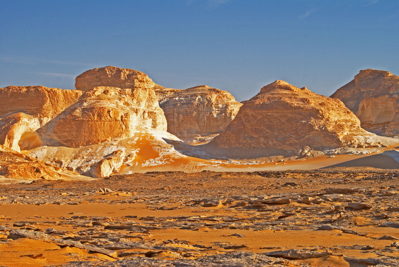 Mondlandschaft in der Wüste Aegyptens