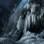 Mondlicht am Wasserfall