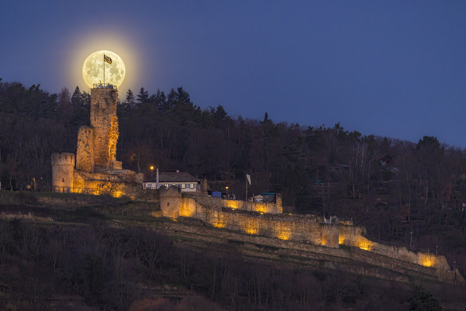 Mondlicht an der Wachtenburg