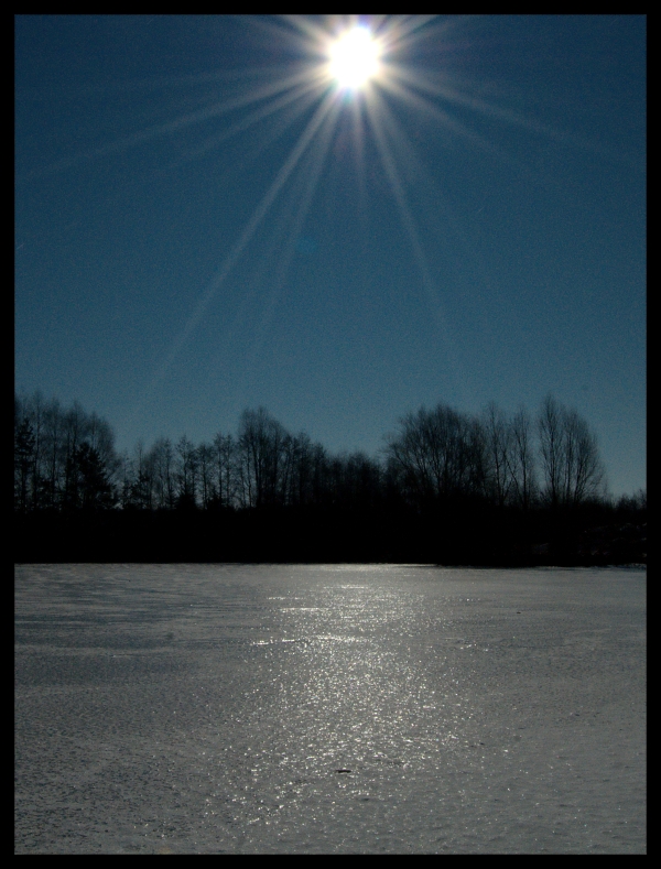 Mondlicht auf Eis